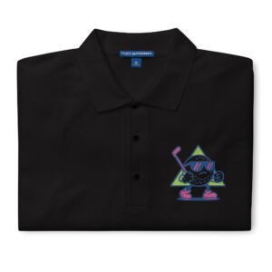 80's Arcade Style Golf Logo Men's Premium Polo