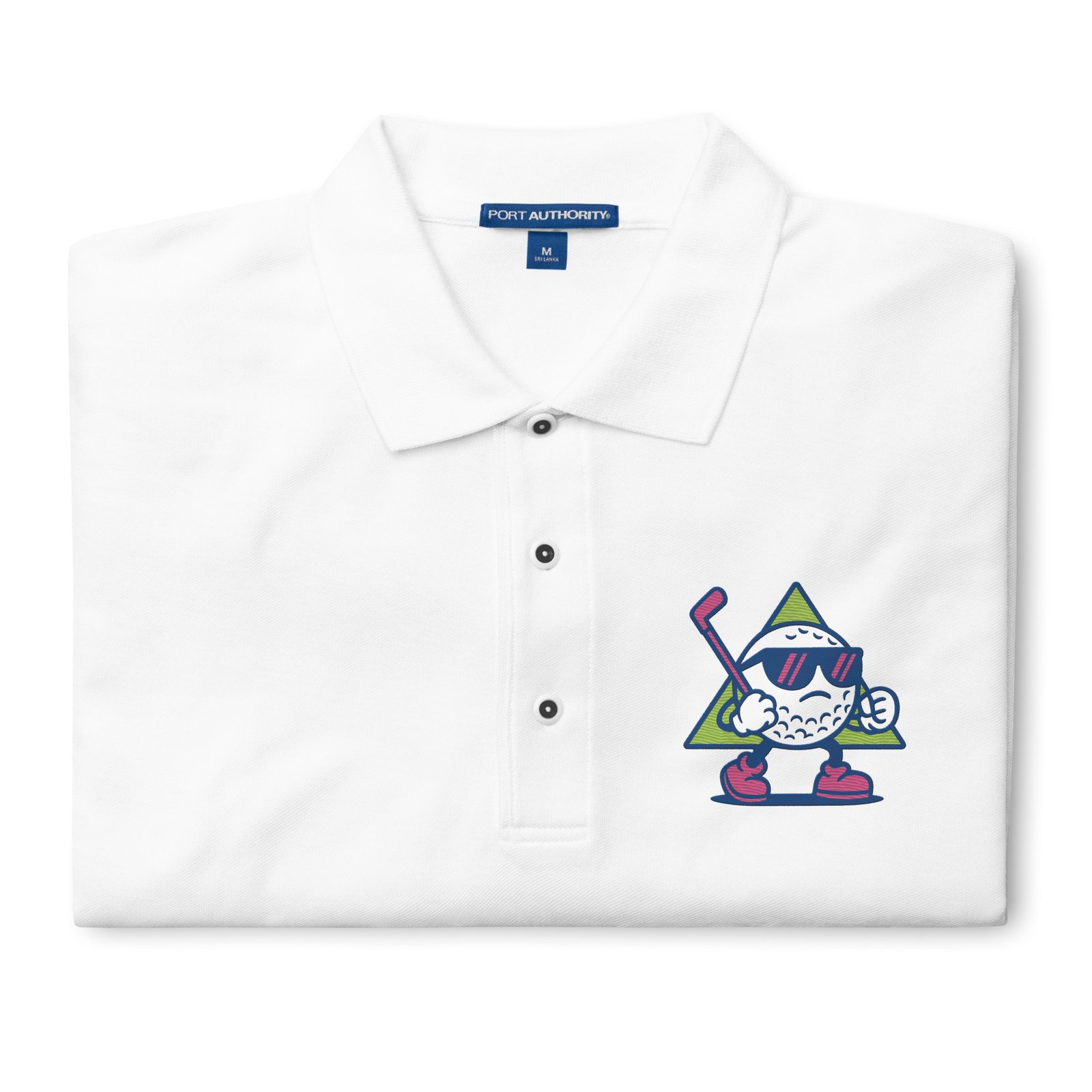 80's Arcade Style Golf Logo Men's Premium Polo - Image 5